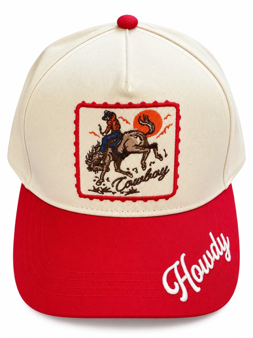 David & Young Howdy Cowboy Western Embroidered Baseball Hat OS